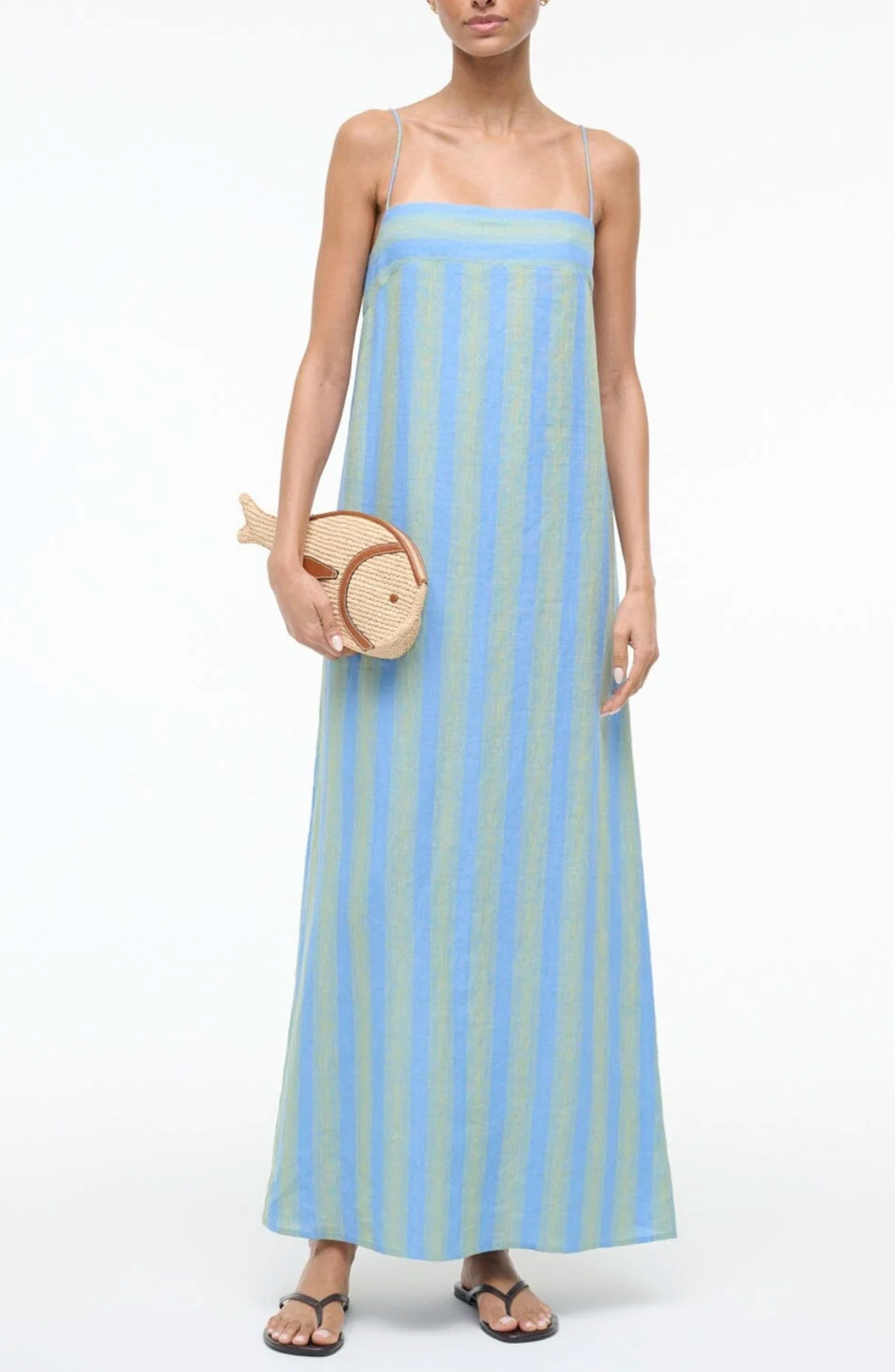 Pesce Raffia Clutch-Handbags-Staud-Natural-OS-Mercantile Portland