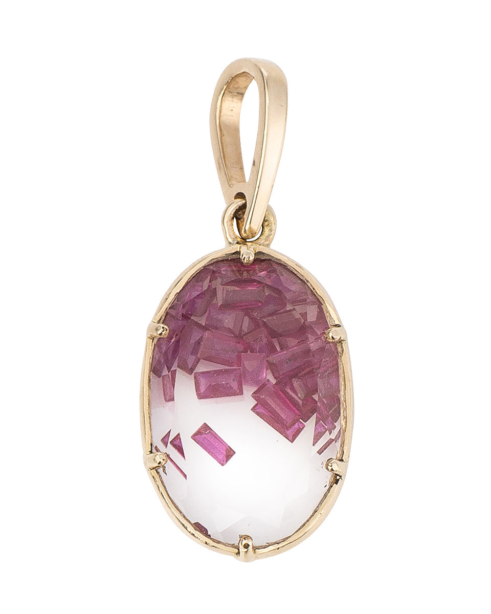 Petite Oval Ruby Shaker Charm-Jewelry-Zofia Day-OS-Mercantile Portland