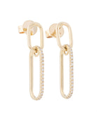Petite Paper Clip Dangles-Jewelry-Zofia Day-Yellow Gold-Mercantile Portland