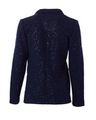 Petrarca Pailette Blazer-Jackets-Amina Rubinacci-Navy-38-Mercantile Portland