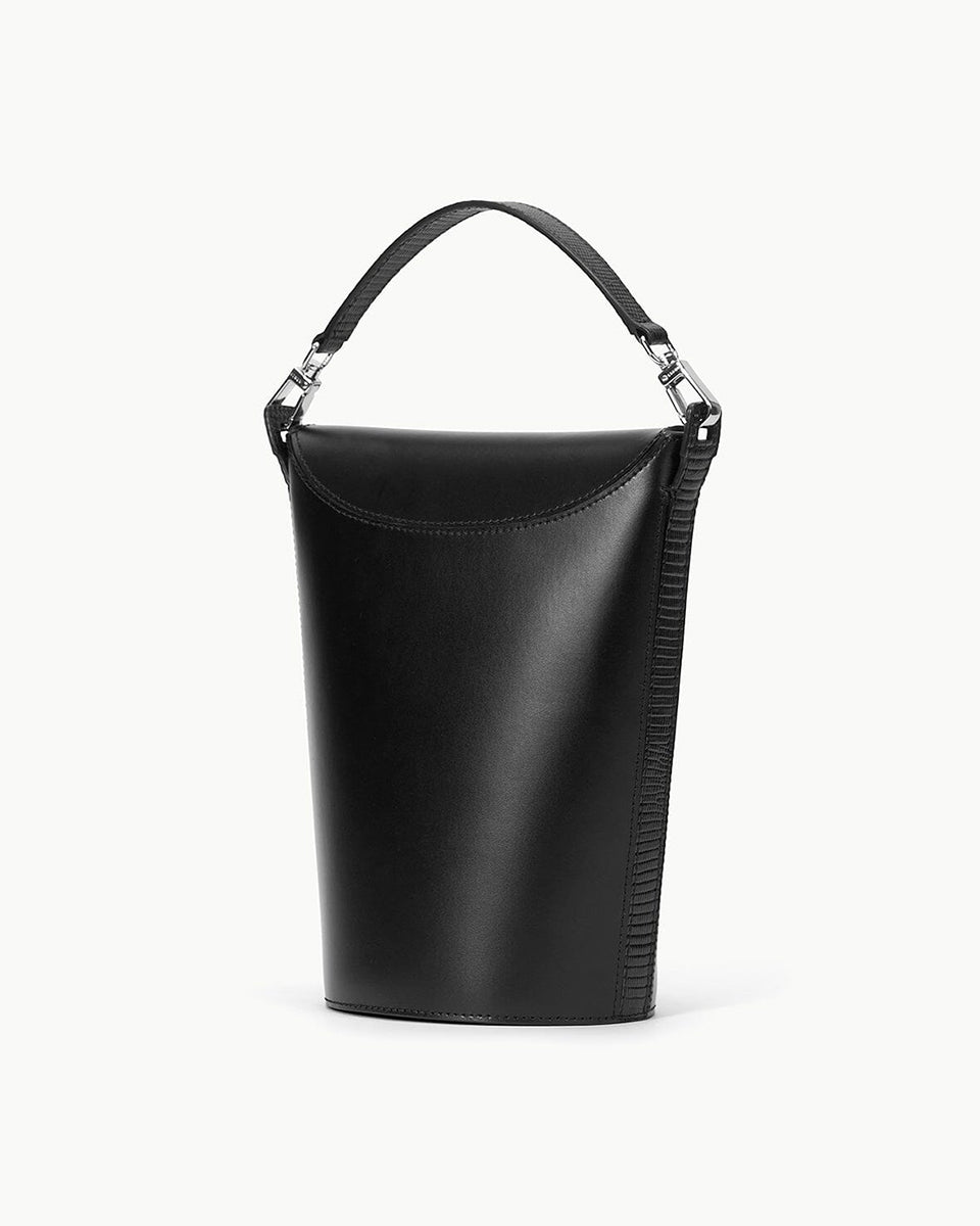 Phoebe Convertible Bucket Bag in Black-Handbags-Staud-OS-Mercantile Portland