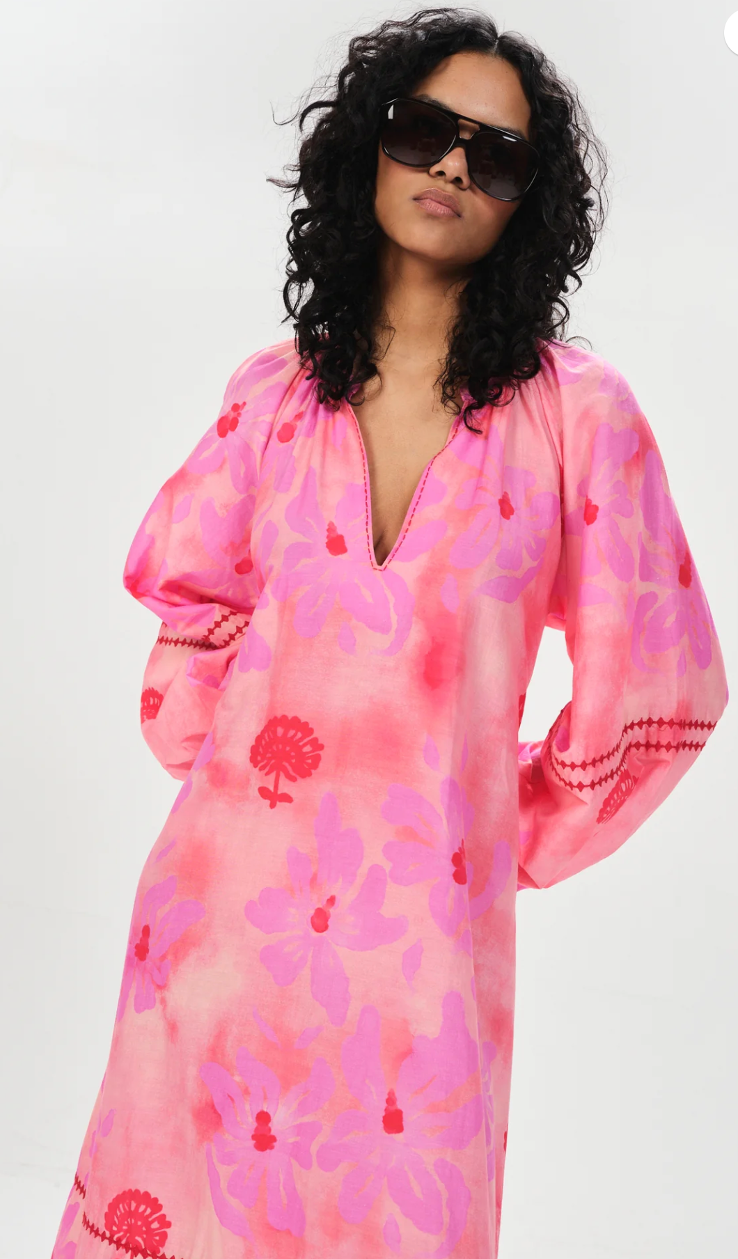 Piedras Quinn Maxi Dress-Clothing-Maria Cher-Pink-XS-Mercantile Portland