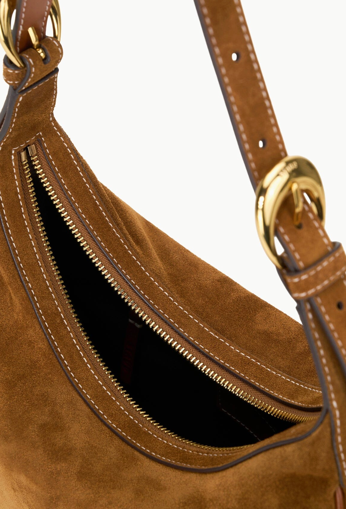 Pine Hobo in Tan Suede-Handbags-Staud-Tan-OS-Mercantile Portland