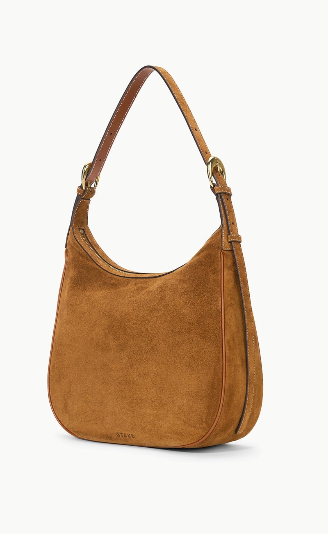 Pine Hobo in Tan Suede-Handbags-Staud-Tan-OS-Mercantile Portland