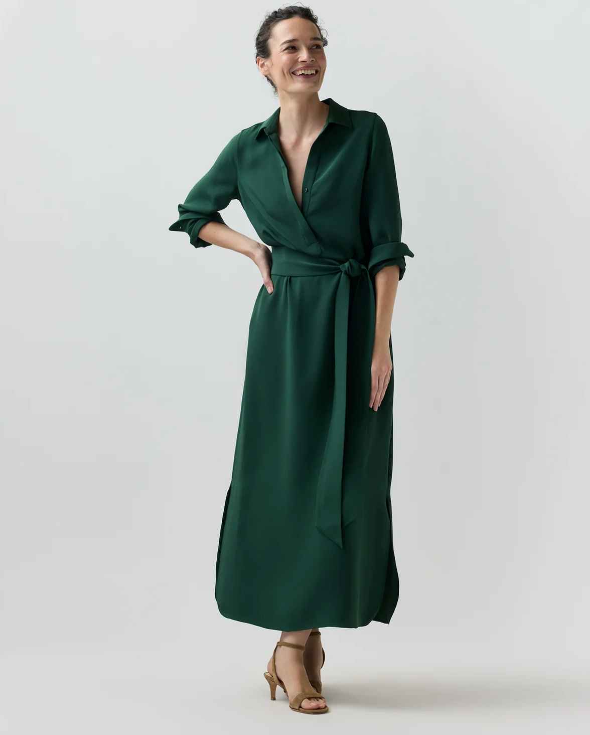 Piper Maxi Dress in Hunter-Dresses-Mashburn-Hunter-XS-Mercantile Portland
