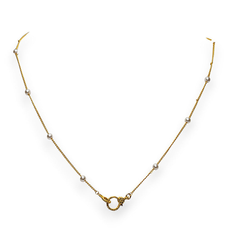 Pixie Pearl Chain Necklace-Jewelry-Paula Rosen-OS-Mercantile Portland