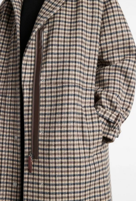 Plaid Car Coat-Coat-Vince-Multi Check-XXS-Mercantile Portland