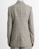 Plaid Italian Wool-Blend Double-Breasted Blazer-Jackets-Vince-Heritage Grey-00-Mercantile Portland