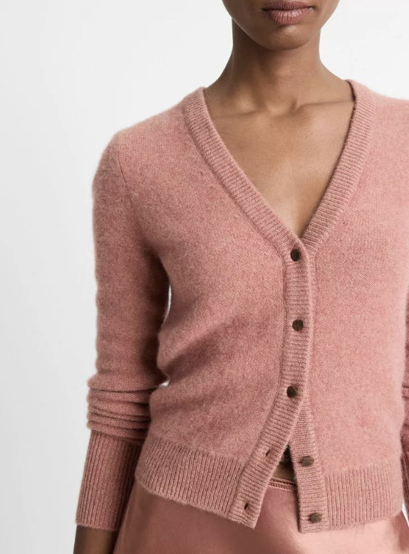 Plush Cashmere Cardigan-Clothing-VINCE-Black-XXS-Mercantile Portland