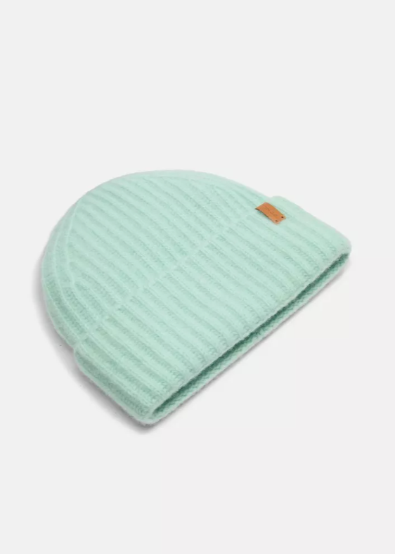 Plush Cashmere Chunky-Knit Beanie-Accessories-Vince-Mint Topaz-OS-Mercantile Portland