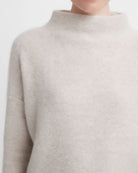 Plush Cashmere Funnel Neck Sweater-Sweaters-Vince-Black-XXS-Mercantile Portland