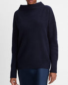 Plush Cashmere Funnel Neck Sweater-Sweaters-Vince-Coastal Blue-S-Mercantile Portland