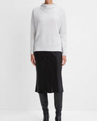Plush Cashmere Funnel Neck Sweater-Sweaters-Vince-Heather Platinum-S-Mercantile Portland