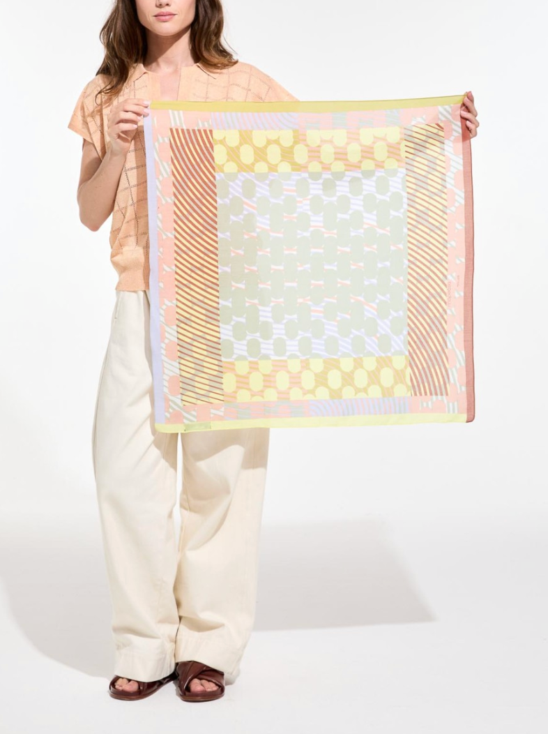 Pollen Scarf in Pastel-Scarves and Wraps-MAPOESIE-Pastel-OS-Mercantile Portland