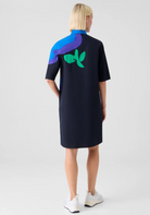 Pop Dot Flower Cotton Dress-Dresses-Akris Punto-Black Multi-2-Mercantile Portland