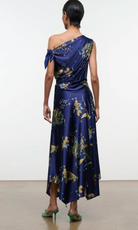 Portia Silk Dress-Dresses-Staud-Tapestry Midnight-2-Mercantile Portland