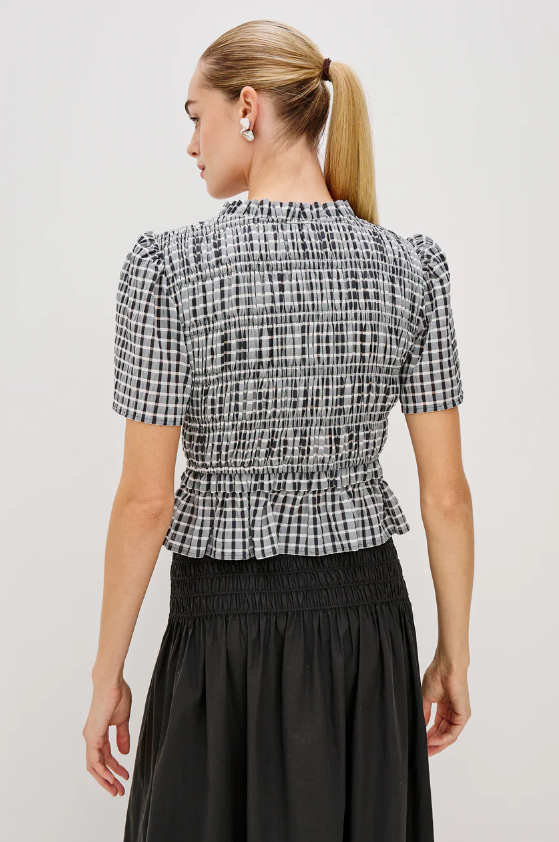 Portia Top-Clothing-Rails-Ash Seersucker-XS-Mercantile Portland