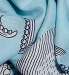 Poseidon Scarf-Accessories-Inoui Editions-Turquoise-OS-Mercantile Portland