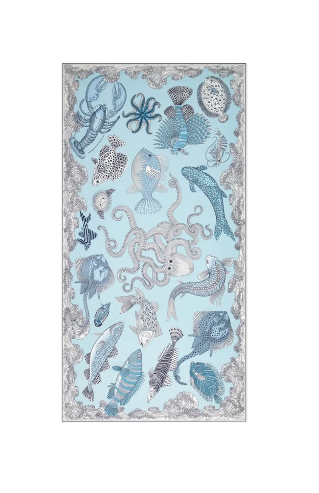 Poseidon Scarf-Accessories-Inoui Editions-Turquoise-OS-Mercantile Portland