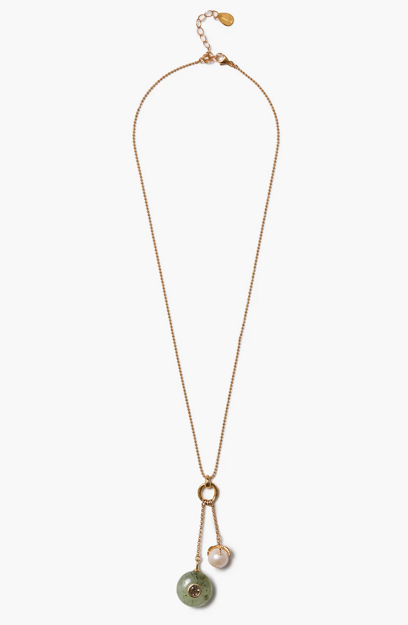 Prehnite Seed Drop Necklace-Jewelry-Chan Luu-Prehnite-OS-Mercantile Portland