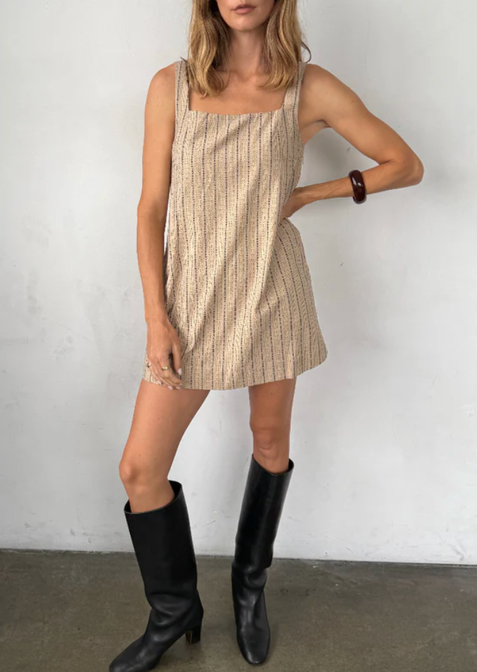 Prima Dress in Dune-Clothing-Ciao Lucia-Dune-XXS-Mercantile Portland