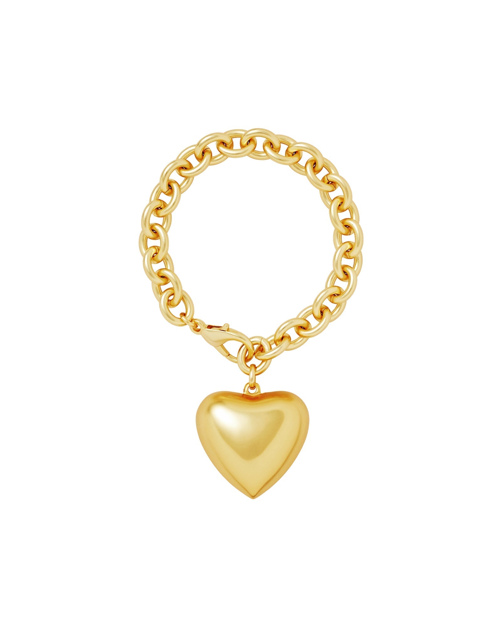 Puffy Heart Bracelet-Jewelry-Roxanne Assoulin-Gold-OS-Mercantile Portland