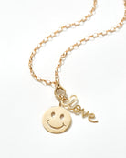 Pure Gold Evil Eye Link Clip Bale-Jewelry-Sydney Evan-OS-Mercantile Portland