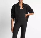 Quilted Cotton-Blend Collared Jacket-Jackets-Vince-Coastal Blue-XXS-Mercantile Portland