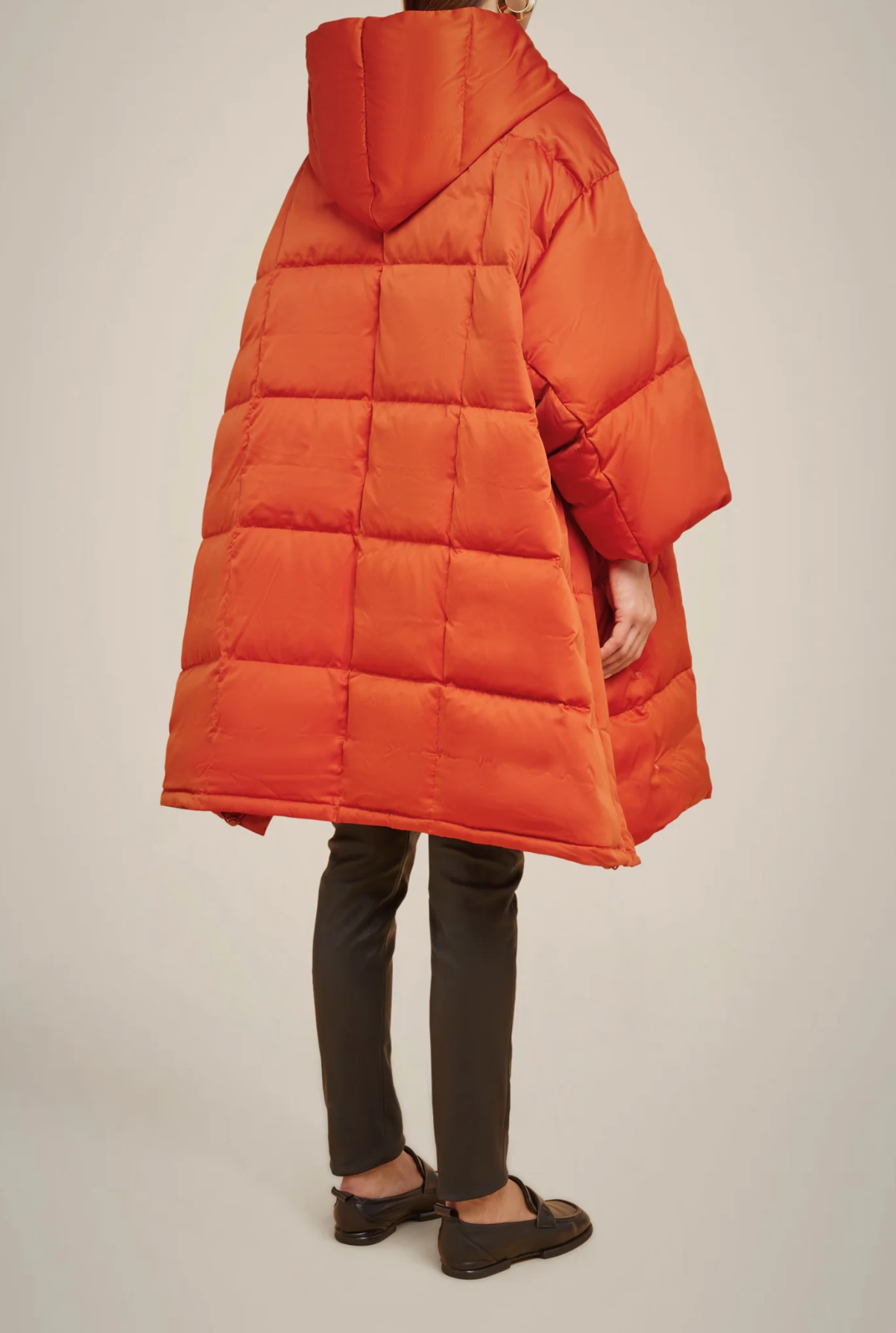 Quilted Goose Down Coat-Clothing-Liviana Conti-Persimmon-XS-Mercantile Portland