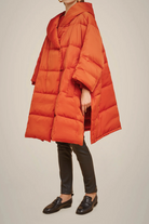 Quilted Goose Down Coat-Clothing-Liviana Conti-Persimmon-XS-Mercantile Portland