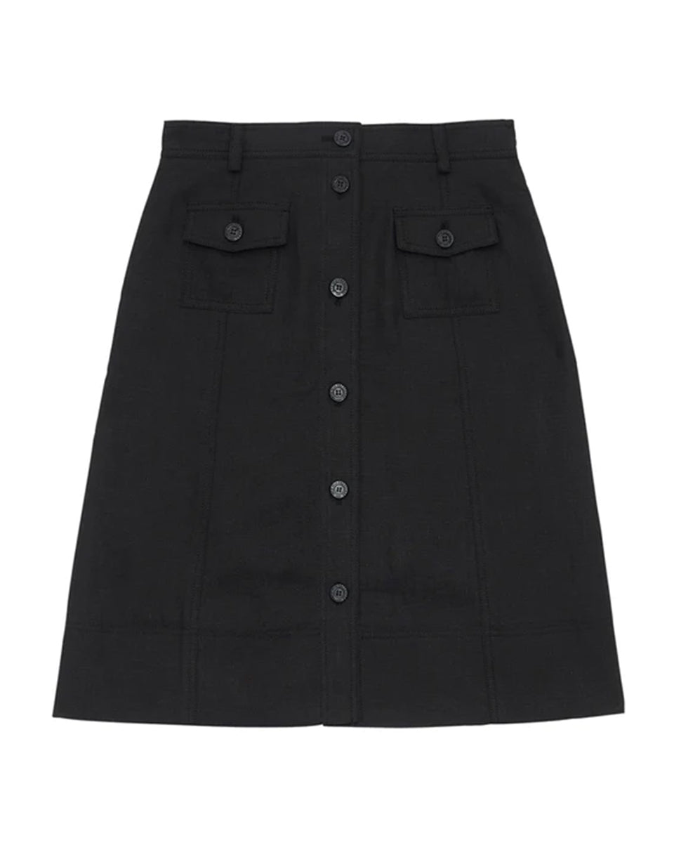 Rachel Skirt-Skirts-Ines de la Fressange-Black-34-Mercantile Portland