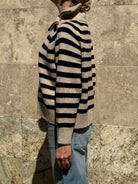 Raelynn Cashmere Sweater-Staging-Nili Lotan-Parchment/Black-XS-Mercantile Portland