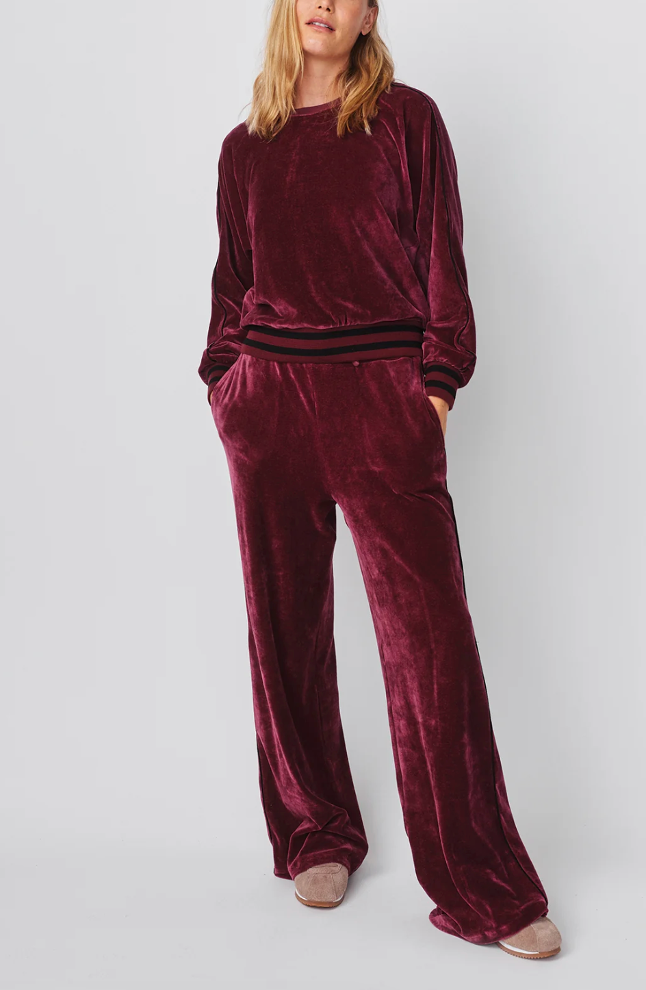 Raglan Sweatshirt in Mulled Wine-Tops-Sundry-Mulled Wine-XS-Mercantile Portland