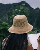 Rainbow Crochet Bucket Hat in Natural-Hats-Greenpacha-S-Mercantile Portland