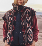 Ravena Vest in Black Ikat-Jackets-Xirena-Black Ikat-XS-Mercantile Portland