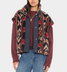 Ravena Vest in Black Ikat-Jackets-Xirena-Black Ikat-XS-Mercantile Portland