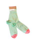 Rayure Socks-Socks-Bonne Maison-Lichen-OS-Mercantile Portland