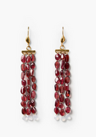 Regina Chandelier Earrings-Earrings-Chan Luu-Garnet-OS-Mercantile Portland