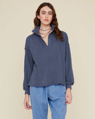 Reid Sweatshirt-Tops-Xirena-Hudson Blue-XS-Mercantile Portland