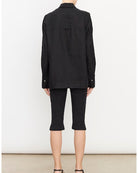 Relaxed Kangaroo Pocket Pullover-Tops-Vince-Black-XXS-Mercantile Portland