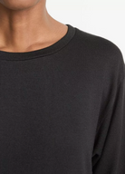 Relaxed Long Sleeve Crewneck-Clothing-Vince-Black-XXS-Mercantile Portland