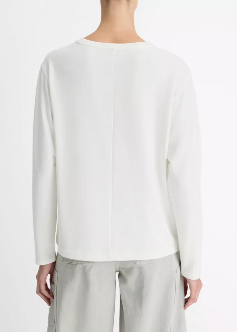 Relaxed Long Sleeve Crewneck-Clothing-Vince-Black-XXS-Mercantile Portland