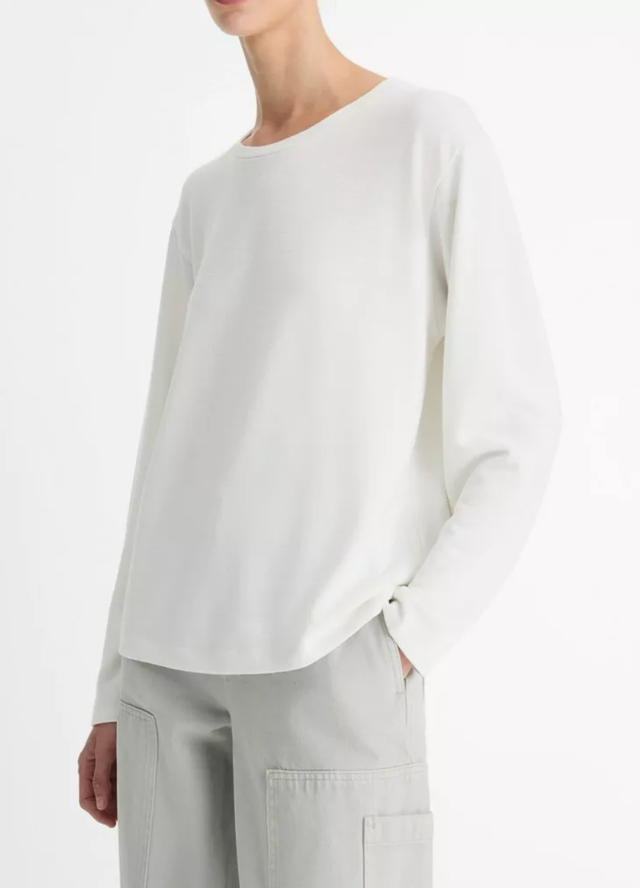 Relaxed Long Sleeve Crewneck-Clothing-Vince-Off White-XXS-Mercantile Portland
