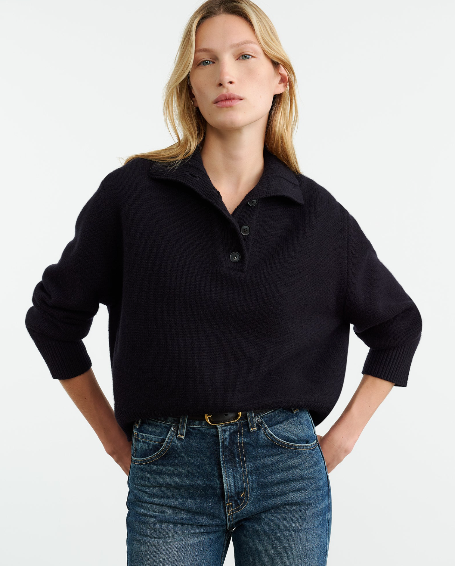 Renata Cashmere Sweater-Clothing-Nili Lotan-Dark Navy-XS-Mercantile Portland