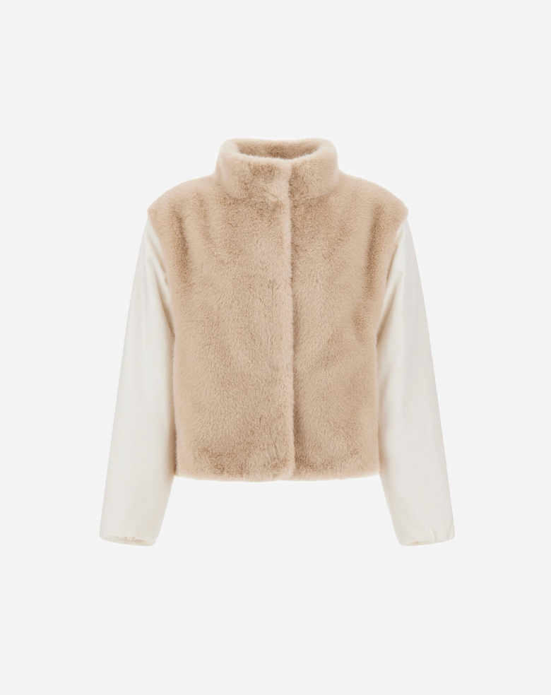Resort Jacket in Faux Fur with Beaver-Effect-Outerwear-Herno-Chantily-36-Mercantile Portland