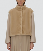 Resort Jacket in Faux Fur with Beaver-Effect-Outerwear-Herno-Chantily-36-Mercantile Portland
