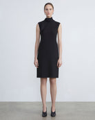 Responsible Finesse Crepe Scarf Dress-Dresses-Lafayette 148-Black-0-Mercantile Portland