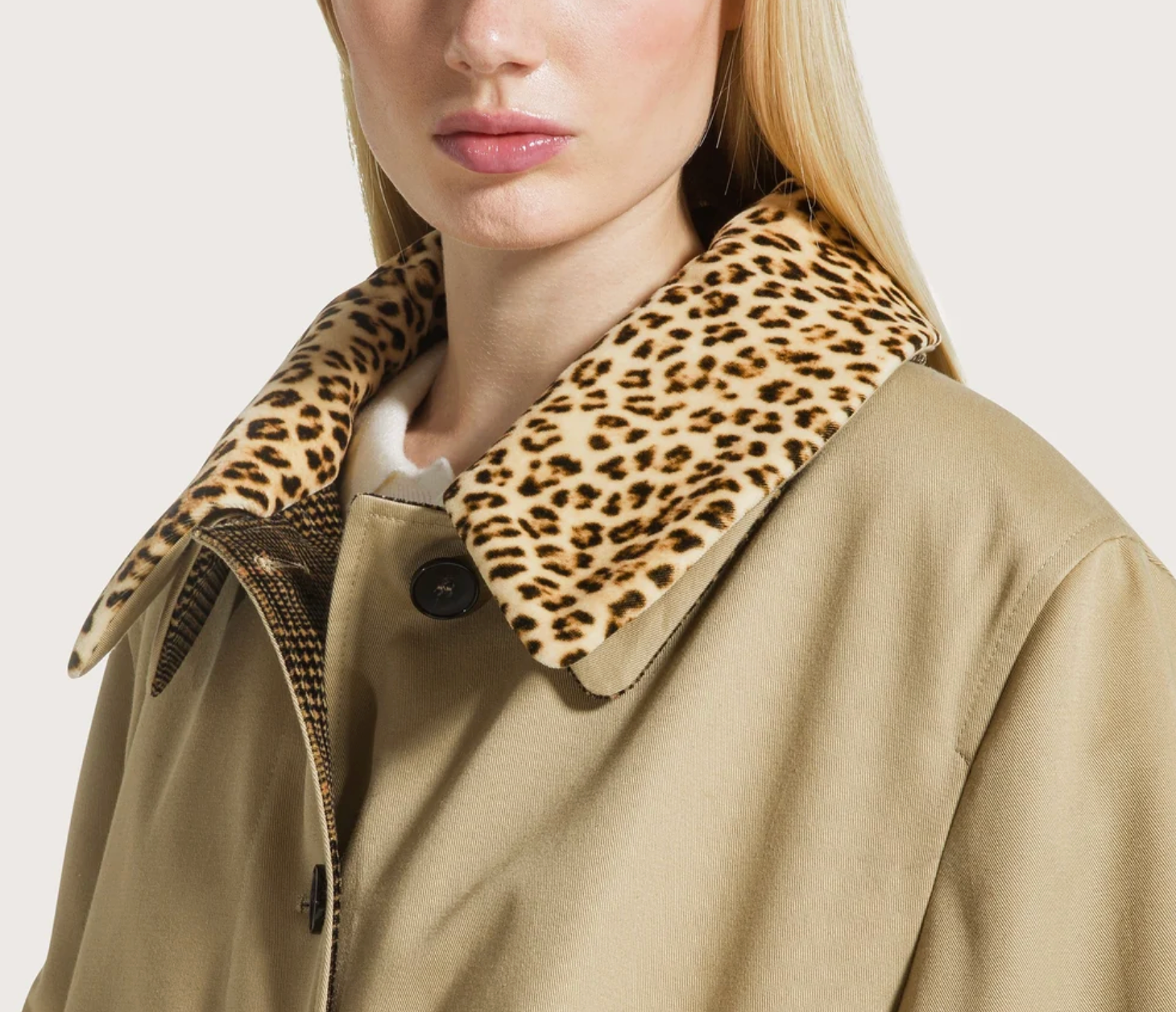 Reversible Gabardine Coat-Outerwear-SEVENTY-Khaki-38-Mercantile Portland
