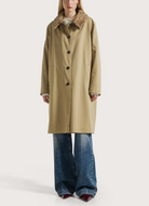Reversible Gabardine Coat-Outerwear-SEVENTY-Khaki-38-Mercantile Portland