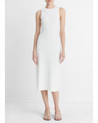 Ribbed High-Neck Tank Dress-Dresses-Vince-Optic White-XXS-Mercantile Portland